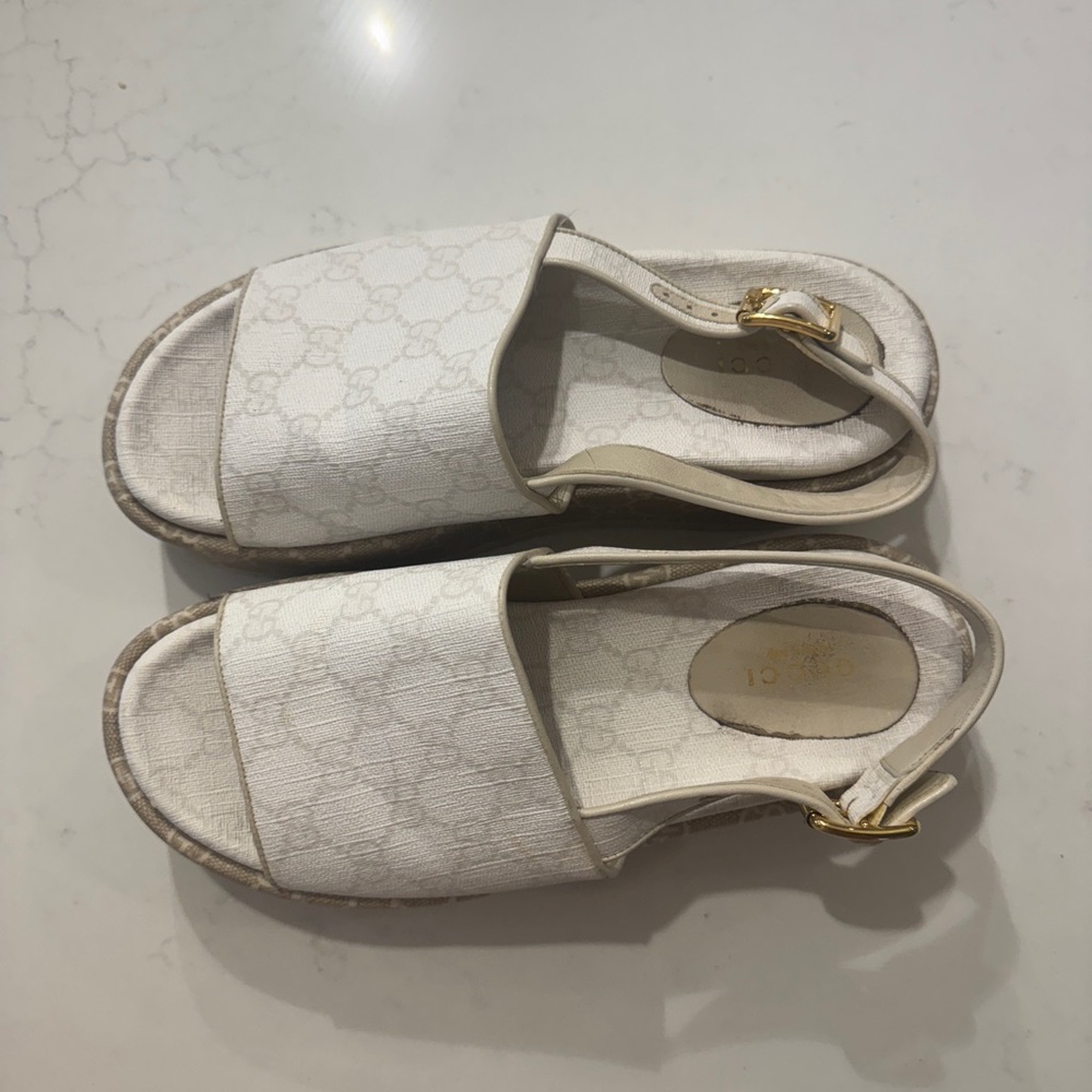 Gucci white sandals - Picture 3 of 9